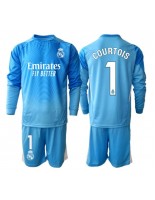Real Madrid Thibaut Courtois #1 Maalivahdin Kotipaita Lasten 2025-26 Pitkähihainen (+ shortsit)